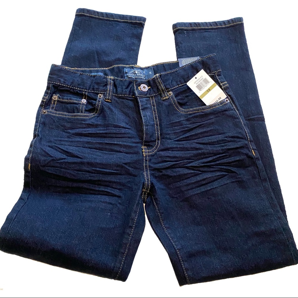 Girls Lucky Brand Dark Wash Skinny Jeans NWT